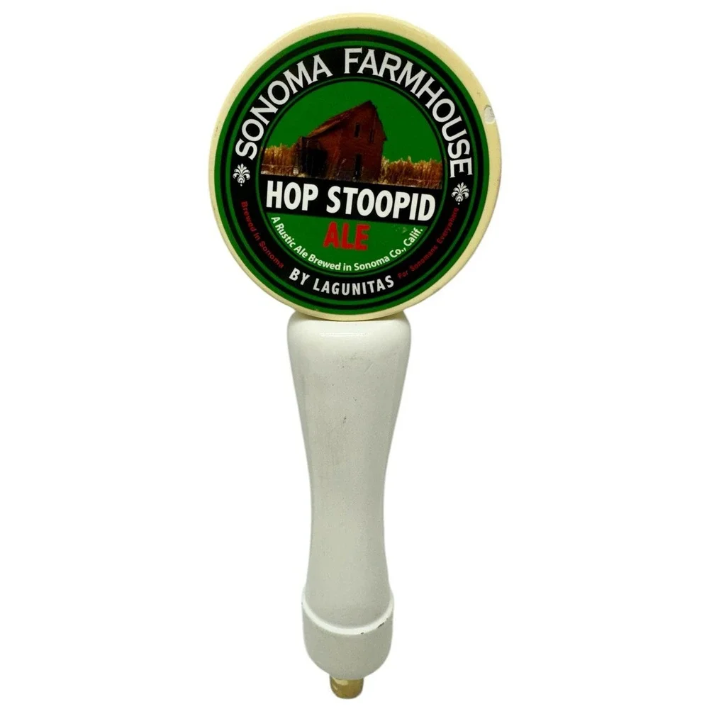 White‎  Beer Tap Handle Coconut Porter - Sonoma Farmhouse By Lagunitas 9.5